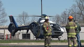 Healthnet 8 takeoff from Hedgesville Fire Department [upl. by Warton]