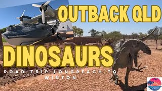 Longreach to Winton QLD Australia  Prehistoric Treasures Dinosaurs [upl. by Rosalie]