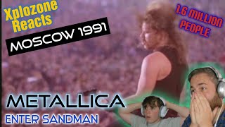 METALLICA  ENTER SANDMAN LIVE IN MOSCOW 1991  REACTION [upl. by Langley]