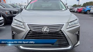 2017 Lexus RX 350 Sport Utility Lithia Springs Atlanta Marietta Douglasville Powder Springs [upl. by Itin868]