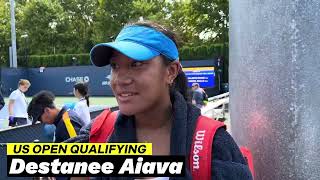 Destanee Aiava Qualifies for First US Open 2024 [upl. by Nihs639]