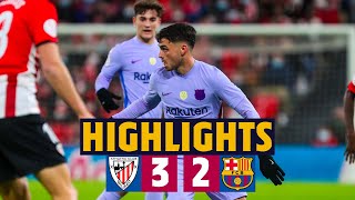 ATHLETIC CLUB 32 BARÇA  HIGHLIGHTS COPA DEL REY 🔵🔴 [upl. by Aivlys]