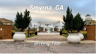 Smyrna  Driving Downtown  Georgia USA [upl. by Ynafets841]