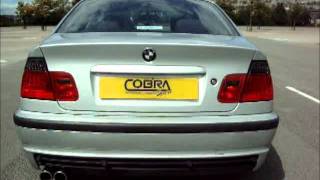 BMW E46 318 Performance Exhaust by Cobra Sport Exhausts [upl. by Neenaej]