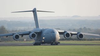 Boeing C17 Globemaster Departs Abingdon Air Show 2024 [upl. by Seaver]