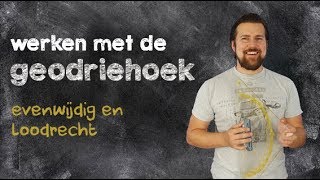 Geodriehoek evenwijdig en loodrecht [upl. by Ynomrah992]