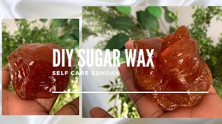 HOW TO DIY SUGAR WAX RECIPE FOR BEGINNERS 🍯  MORE OF AALIYAH [upl. by Leiba811]