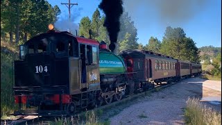 Black Hills Central 104 puts on a Spectacular Show Pulling the 1880 Train [upl. by Ramsa]