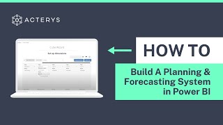 How To Build A Planning amp Forecasting System in Power BI [upl. by Dottie]