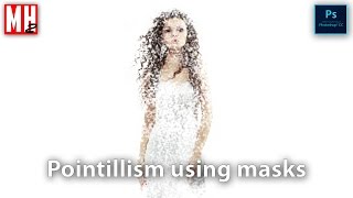 Easy Pointillism effect in Photoshop by MHTUTORIALS [upl. by Talbott304]