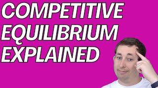 What is a Competitive Equilibrium in Economics [upl. by Caesaria]