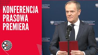 Donald Tusk  Konferencja prasowa premiera [upl. by Ettennat482]