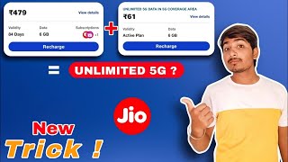 Jio New Unlimited 5G Plans introduced  New trick to get unlimited 5g data  Jio 5G plans details [upl. by Lien]