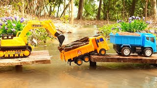 bulldozer Excavator tractor gadi mini bus crane truck horse video kids  Jan 14 2024451 PM [upl. by Ness974]