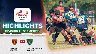 HIGHLIGHTS – Ananda College vs Sri Sumangala College – Div 1 Segment B  DSRL24 [upl. by Hermia]