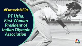 Olympian PT Usha Becomes First Woman President Of Indian Olympics Association  Digital  CNBCTV18 [upl. by Efron]