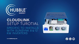 The Hubble Cloudlink Setup Tutorial Sunsynk 5 8 amp12KW Inverter 2022 [upl. by Gibeon45]