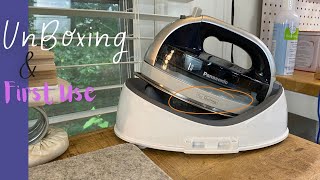 PANASONIC NIQL1100  Cordless Quilting Iron  Unboxing First Impressions amp First Use quiltvlog [upl. by Poirer]