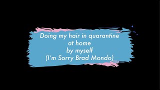 Bleaching my Hair From Brown to Platinum Blonde in Quarantine Sorry Brad Mondo [upl. by Couhp]