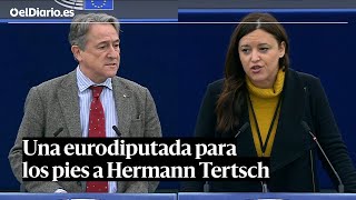 Una eurodiputada PARA LOS PIES a Hermann Tertsch “Gracias por confirmar su NEGACIONISMO ambiental” [upl. by Anyale]