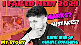 I FAILED NEET 2024 😔 My Failure Story as a NEET DROPPER  🔴Mistakes [upl. by Narod463]