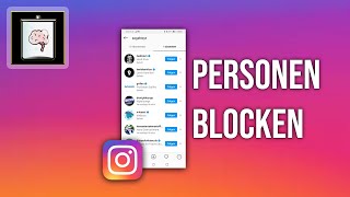 Instagram Personen blockieren  So Gehts [upl. by Oludoet]