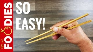 How To Use Chopsticks  In About A Minute 🍜 [upl. by Kurtzman]