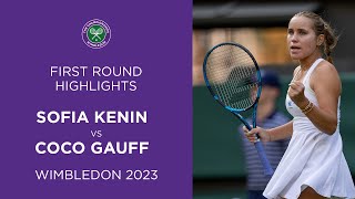 Gauff Loses In HUGE Upset on Day 1  Sofia Kenin vs Coco Gauff  Match Highlights  Wimbledon 2023 [upl. by Alam]