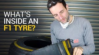 Whats Inside an F1 Tyre  F1 Engineering [upl. by Marabelle]