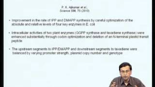 Mod10 Lec40 Metabolic Engineering amp Synthetic Biology [upl. by Maillliw]