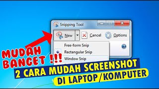 Cara screenshot di laptop atau komputer [upl. by Asile122]