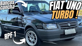 Fiat Uno turbo com kit EDRIVE e rodas RPF 1  Consumo IMPRESSIONANTE [upl. by Barri]