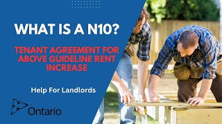 N10 Rent Increase Above Guideline Increase By Agreement [upl. by Deragon]