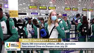 FISU WORLD UNIVERSITY GAMES 4th group of visiting athletes arrive in China｜South Africa [upl. by Ys]