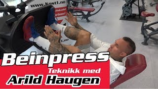 Beinpress Teknikk med Arild Haugen  Kost1no Treningstips [upl. by Aron117]