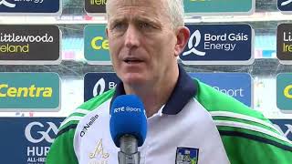 John Kiely on Limerick pain Cork glory and Barry Nash injury [upl. by Odraode959]