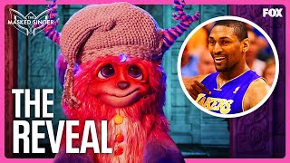 The Reveal Metta World Peace is Cuddle Monster  Season 10  The Masked Singer [upl. by Chapnick]