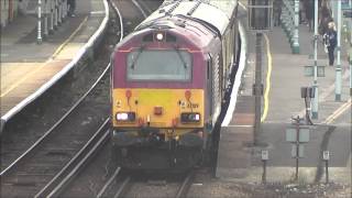 EWS Brighton Belle Diesel 67019 departing Hove Station 26092014 Hove to London Victoria [upl. by Edia]