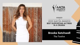 Brooke Satchwell The Twelve wins Best Supporting Actress in a Drama  2022 AACTA Awards [upl. by Vicky]