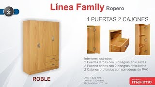 Ropero Family 4 puertas  Maximo [upl. by Mcnamee835]