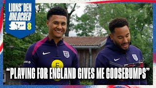 Watkins Chats Beckham Influence Ezes Pranks amp Iconic Kits  Lions Den Unlocked Connected By EE [upl. by Aivun661]