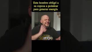 🤣Este hombre obligo a su esposa a pedalear para moviemovie verpeliculas [upl. by Thalia484]