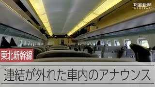 車両分離の東北新幹線 車内の様子 [upl. by Ayadahs]