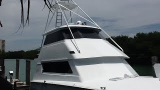 SOLD  65 Hatteras 1989 Enclosed Bridge Boat for Sale  1 World Yacht [upl. by Hibbs365]