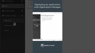 How to Deploy an Application with Application Manager shorts [upl. by Noed]