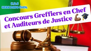 Concours des Greffiers en Chef et des Auditeurs de Justice 2024 [upl. by Obel65]