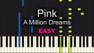 A Million Dreams Piano  How to Play Pink A Million Dreams Piano Tutorial [upl. by Schluter]