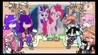 ☆Mlp React To Themselves☆ My little pony X gacha nox\\ FtThe Element of harmony [upl. by Euqinaj]