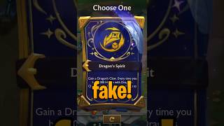 DRAGON AUGMENT IS FAKE tft set12 [upl. by Jary224]