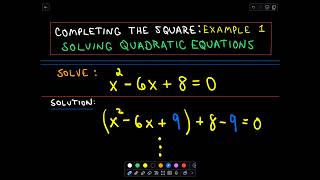 ❖ Completing the Square  Solving Quadratic Equations ❖ [upl. by Blynn]